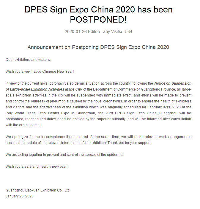 DPES SIGN EXPO CHINA 2020